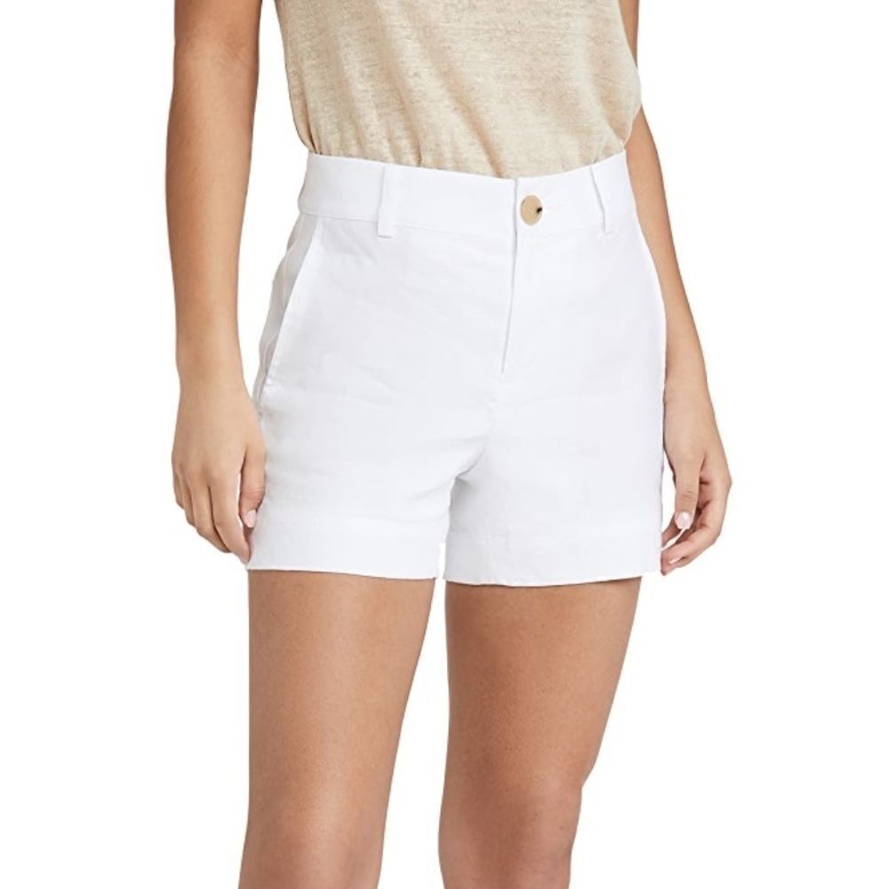 VINCE | Linen Blend White Shorts